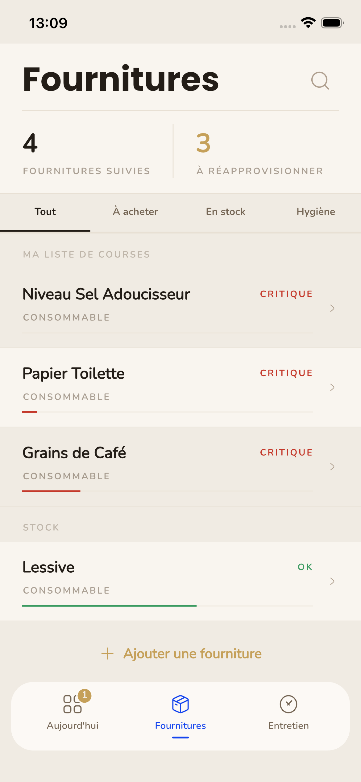 Gidoma supplies list